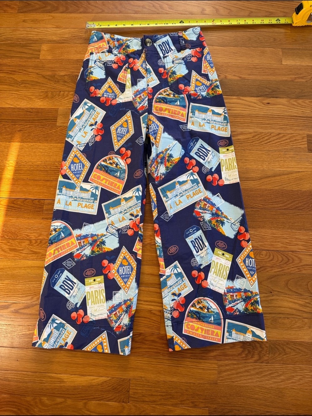 New Anthropologie Maeve Colette High-Rise Wide-Leg Pants in Magic Fabric Size 28 - Picture 5 of 8